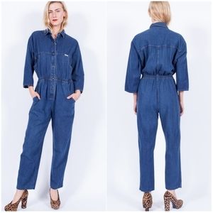 RARE VINTAGE 80's IDEAS | Denim Jean Jumpsuit